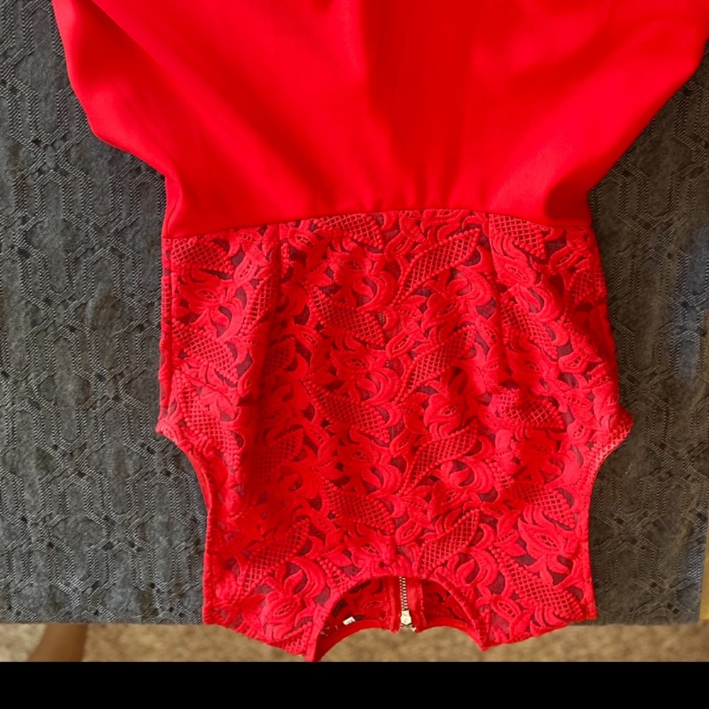 Little red dress.